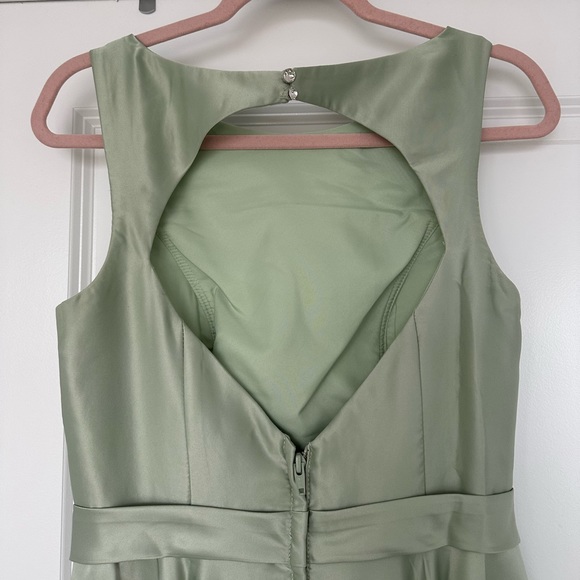 DONATED Azazie Jakayla Dress in Dusty Sage size 6 - Picture 6 of 11